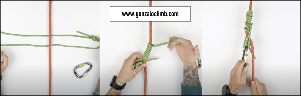 Cómo hacer nudo machard para escalada