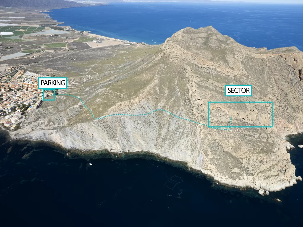 Cómo llegar al Sector de Escalada de Cabo Cope