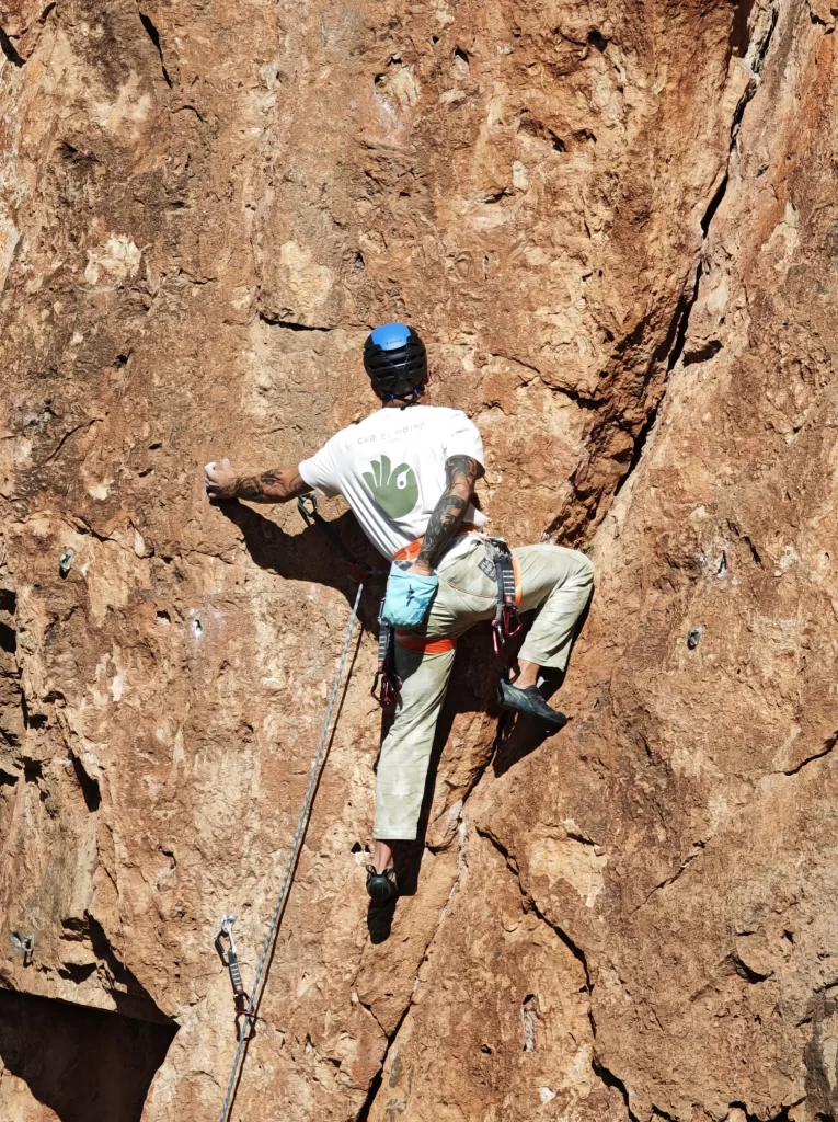 Bautismo de escalada en roca murcia